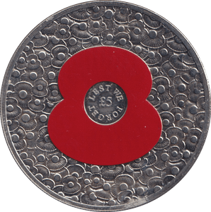 2014 FIVE POUNDS LEST WE FORGET - WORLD COINS - Cambridgeshire Coins