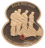 2014 FIVE POUNDS WW1 REMEMBRANCE BAILIWICK OF JERSEY ( PROOF ) - WORLD COINS - Cambridgeshire Coins