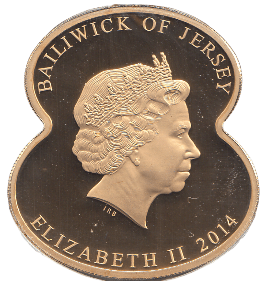 2014 FIVE POUNDS WW1 REMEMBRANCE BAILIWICK OF JERSEY ( PROOF ) - WORLD COINS - Cambridgeshire Coins