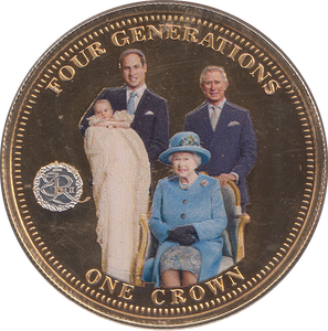 2014 FOUR GENERATIONS ONE CROWN - WORLD COINS - Cambridgeshire Coins