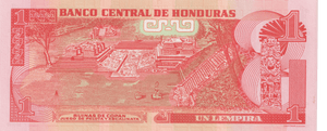2014 HONDURAS 1 LEMPIRA BANKNOTE REF-1732 - WORLD BANKNOTES - Cambridgeshire Coins