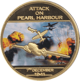 2014 MEDALLION WWII 75TH ANNIVERSARY - ATTACK ON PEARL HARBOUR - WORLD COINS - Cambridgeshire Coins