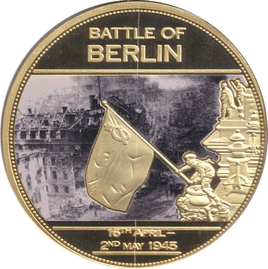 2014 MEDALLION WWII 75TH ANNIVERSARY - BATTLE OF BERLIN - WORLD COINS - Cambridgeshire Coins