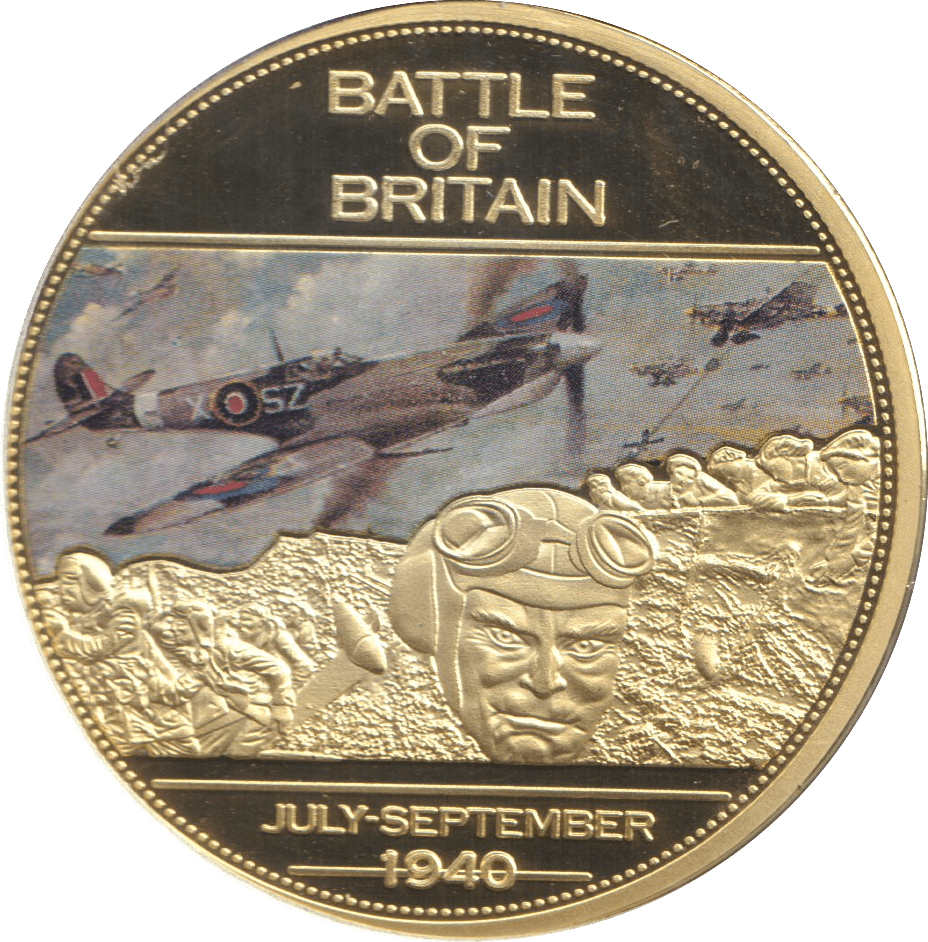 2014 MEDALLION WWII 75TH ANNIVERSARY - BATTLE OF BRITAIN - WORLD COINS - Cambridgeshire Coins