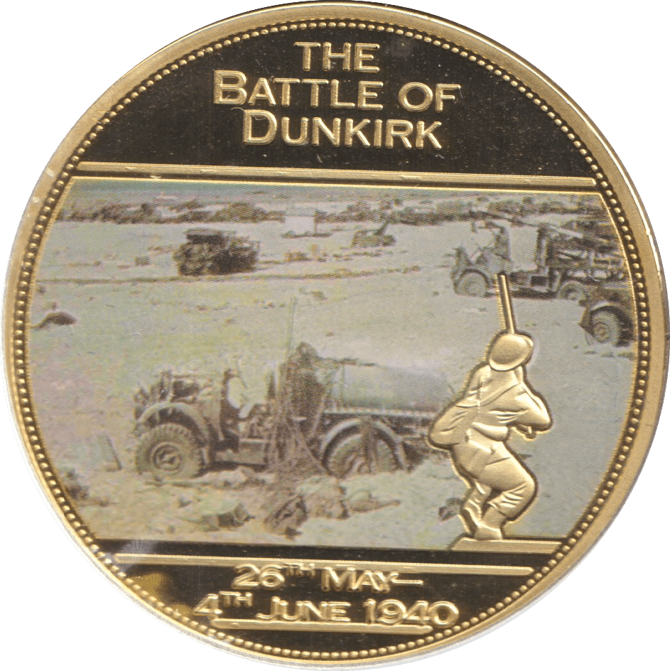 2014 MEDALLION WWII 75TH ANNIVERSARY - BATTLE OF DUNKIRK - WORLD COINS - Cambridgeshire Coins