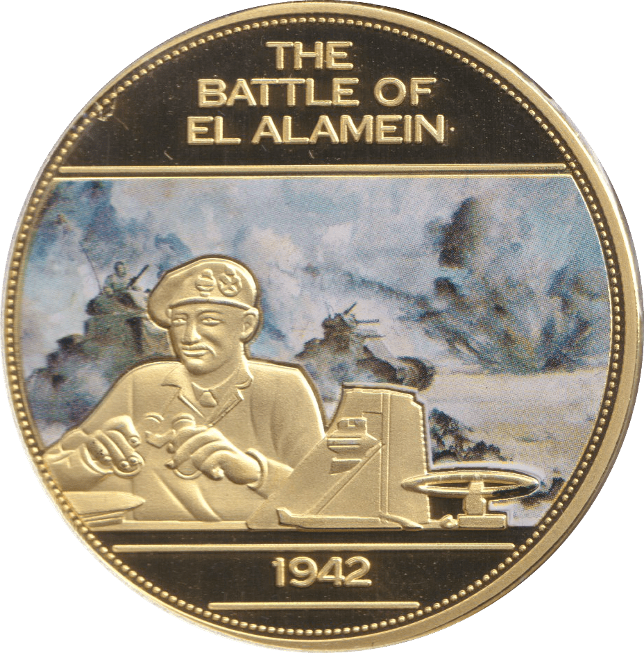 2014 MEDALLION WWII 75TH ANNIVERSARY - BATTLE OF EL ALAMEIN - WORLD COINS - Cambridgeshire Coins