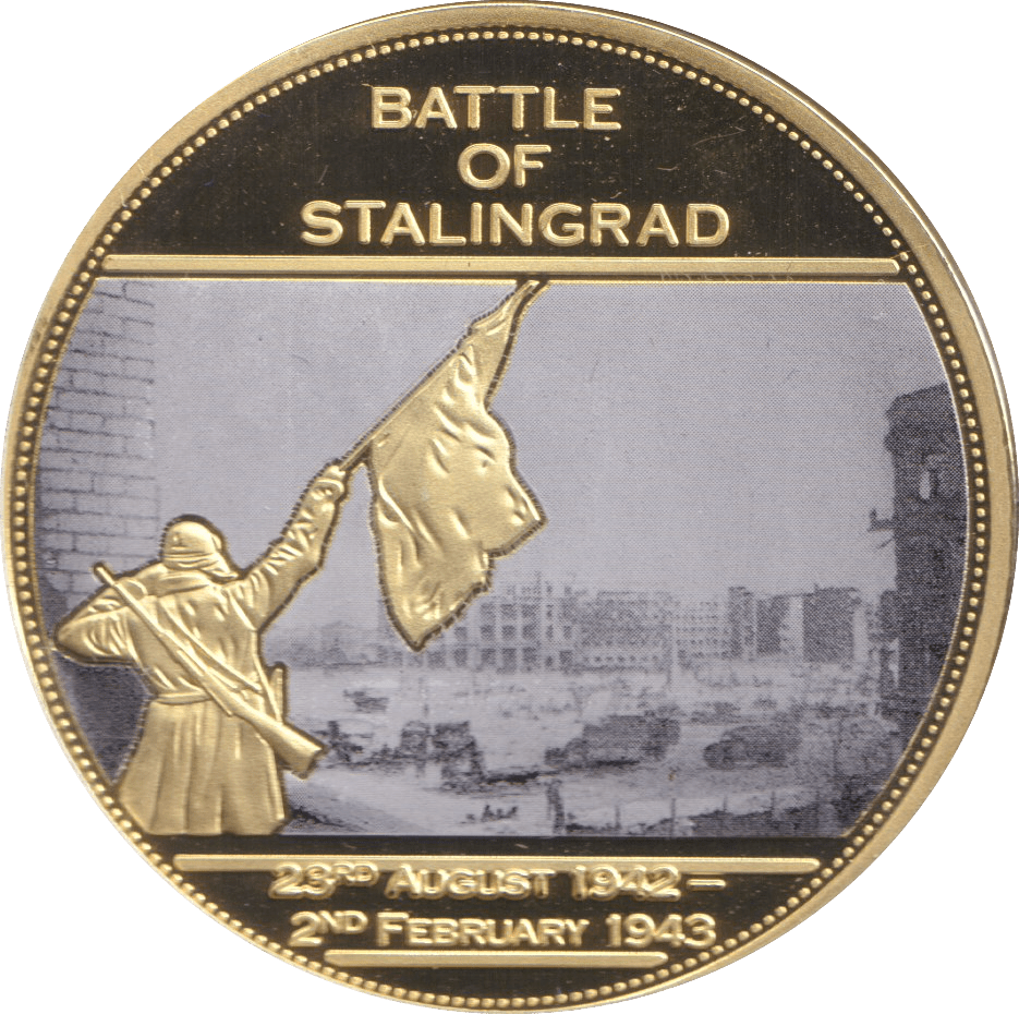 2014 MEDALLION WWII 75TH ANNIVERSARY - BATTLE OF STALINGRAD - WORLD COINS - Cambridgeshire Coins