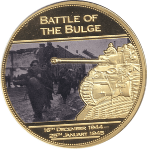 2014 MEDALLION WWII 75TH ANNIVERSARY - BATTLE OF THE BULGE - WORLD COINS - Cambridgeshire Coins