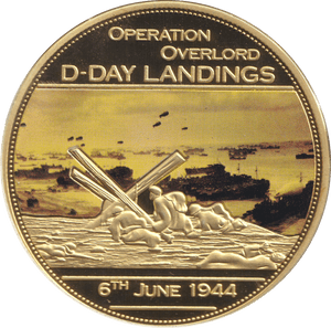 2014 MEDALLION WWII 75TH ANNIVERSARY - OPERATION OVERLORD D - DAY LANDINGS - WORLD COINS - Cambridgeshire Coins