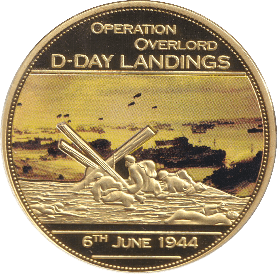 2014 MEDALLION WWII 75TH ANNIVERSARY - OPERATION OVERLORD D - DAY LANDINGS - WORLD COINS - Cambridgeshire Coins