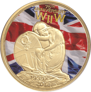 2014 MEDALLION WWII 75TH ANNIVERSARY - THE SINKING OF THE BISMARCK - WORLD COINS - Cambridgeshire Coins