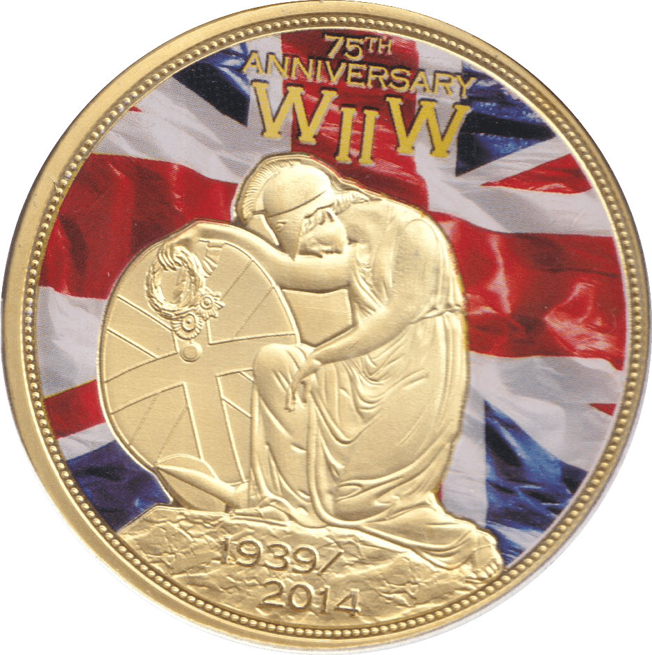 2014 MEDALLION WWII 75TH ANNIVERSARY - VICTORY IN EUROPE DAY - WORLD COINS - Cambridgeshire Coins