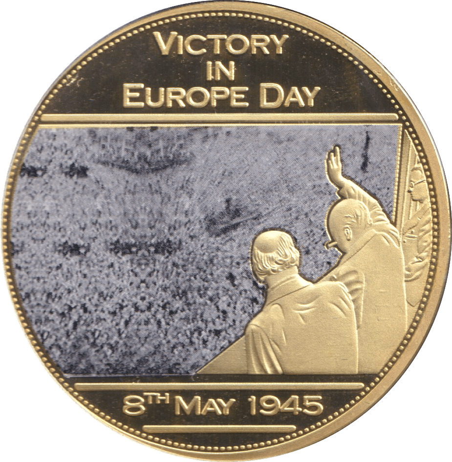 2014 MEDALLION WWII 75TH ANNIVERSARY - VICTORY IN EUROPE DAY - WORLD COINS - Cambridgeshire Coins