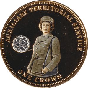 2014 ONE CROWN AUXILIARY TERRITORIAL SERVICE TDC - WORLD COINS - Cambridgeshire Coins