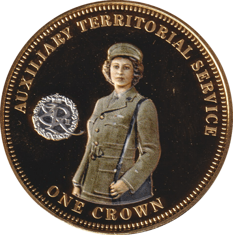 2014 ONE CROWN AUXILIARY TERRITORIAL SERVICE TDC - WORLD COINS - Cambridgeshire Coins
