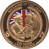2014 ONE CROWN BACKBONE OF THE ARMY WAR HORSES PROOF - WORLD COINS - Cambridgeshire Coins