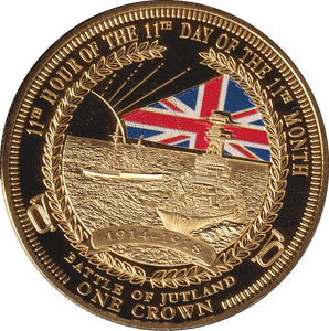 2014 ONE CROWN BATTLE OF JUTLAND TDC - WORLD COINS - Cambridgeshire Coins