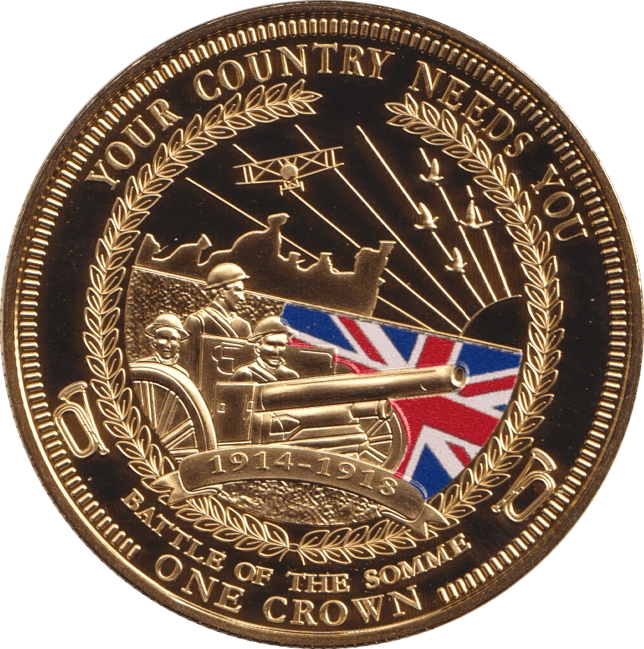 2014 ONE CROWN BATTLE OF THE SOMME F60 - Crown - Cambridgeshire Coins