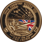 2014 ONE CROWN BATTLE OF THE SOMME TDC - WORLD COINS - Cambridgeshire Coins