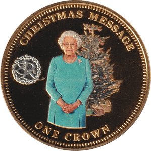 2014 ONE CROWN CHRISTMAS MESSAGE TDC - WORLD COINS - Cambridgeshire Coins