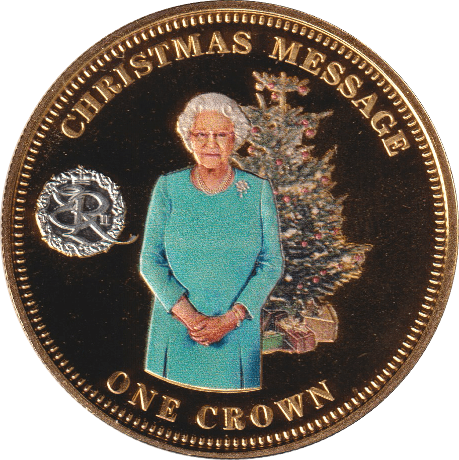2014 ONE CROWN CHRISTMAS MESSAGE TDC - WORLD COINS - Cambridgeshire Coins
