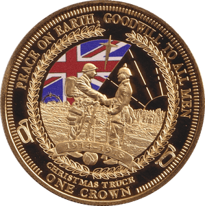 2014 ONE CROWN CHRISTMAS TRUCE F59 - Crown - Cambridgeshire Coins