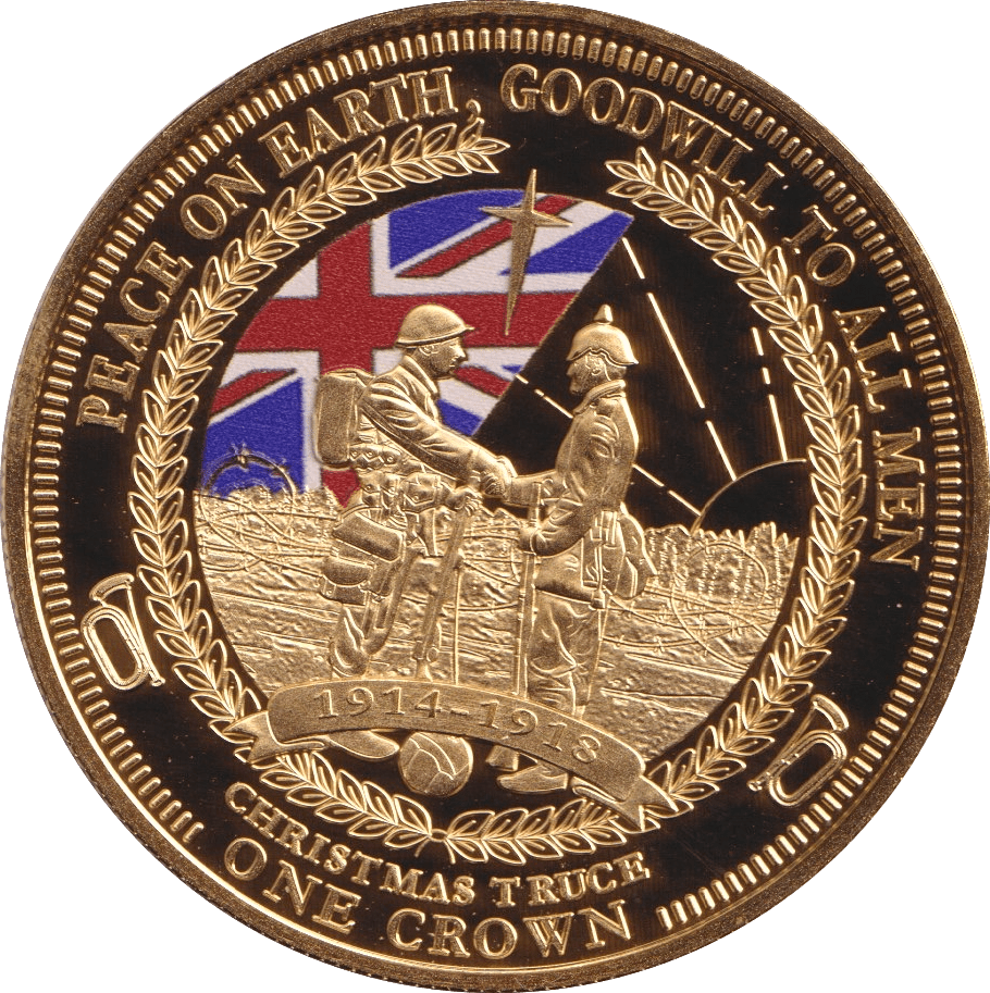 2014 ONE CROWN CHRISTMAS TRUCE F59 - Crown - Cambridgeshire Coins