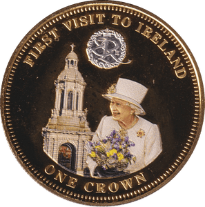 2014 ONE CROWN FIRST VISIT TO IRELAND TDC - WORLD COINS - Cambridgeshire Coins
