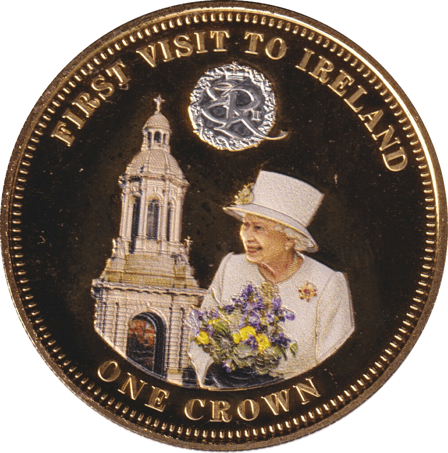 2014 ONE CROWN FIRST VISIT TO IRELAND TDC - WORLD COINS - Cambridgeshire Coins