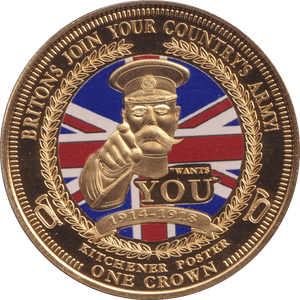 2014 ONE CROWN KITCHENER POSTER BU - WORLD COINS - Cambridgeshire Coins