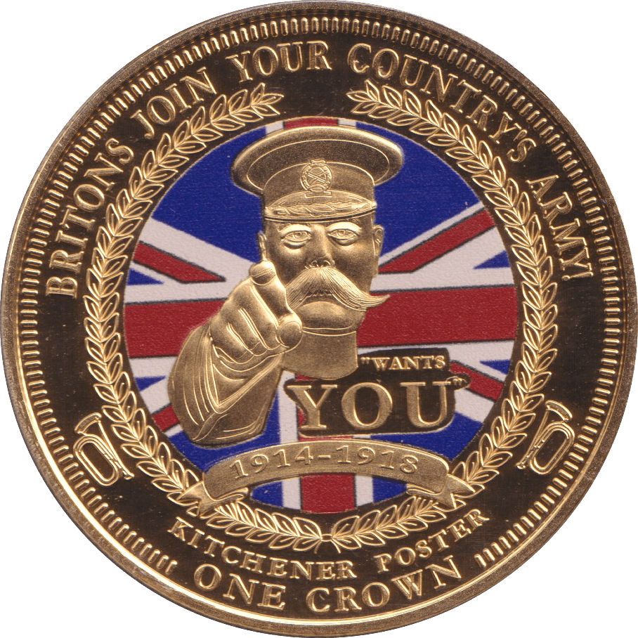 2014 ONE CROWN KITCHENER POSTER BU - WORLD COINS - Cambridgeshire Coins