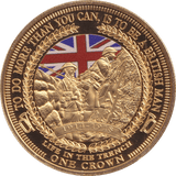 2014 ONE CROWN LIFE IN THE TRENCH PROOF - WORLD COINS - Cambridgeshire Coins