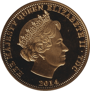 2014 ONE CROWN ORDER OF THE GARTER TDC - WORLD COINS - Cambridgeshire Coins
