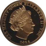 2014 ONE CROWN ORDER OF THE GARTER TDC - WORLD COINS - Cambridgeshire Coins
