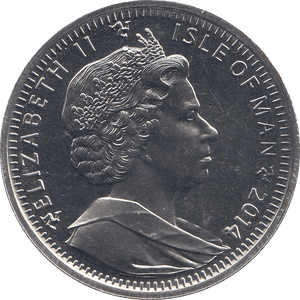2014 ONE CROWN SNOWMAN ISLE OF MAN ( BU ) - SILVER WORLD COINS - Cambridgeshire Coins
