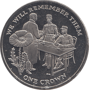 2014 ONE CROWN WE WILL REMEMBER THEM ( BU ) - WORLD COINS - Cambridgeshire Coins