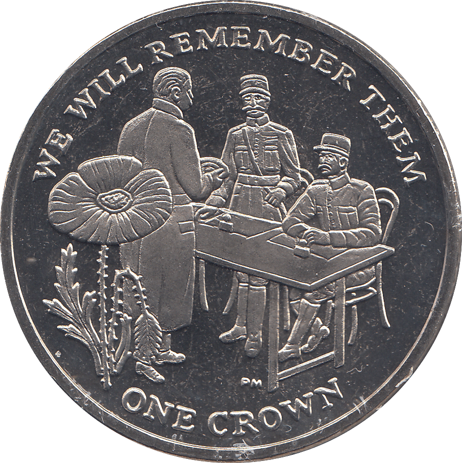 2014 ONE CROWN WE WILL REMEMBER THEM ( BU ) - WORLD COINS - Cambridgeshire Coins
