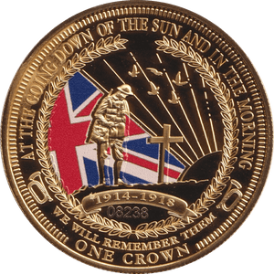 2014 ONE CROWN WE WILL REMEMBER THEM F61 - Crown - Cambridgeshire Coins