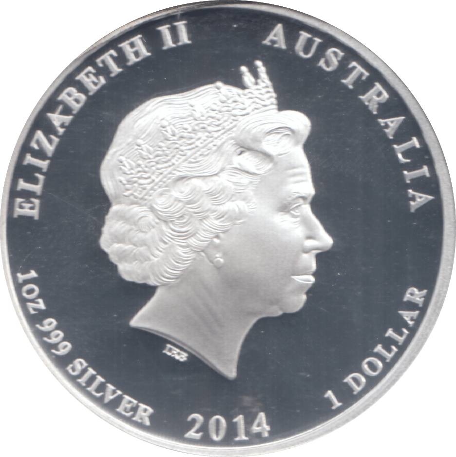2014 SILVER $1 AUSTRALIA ( PROOF ) - SILVER WORLD COINS - Cambridgeshire Coins