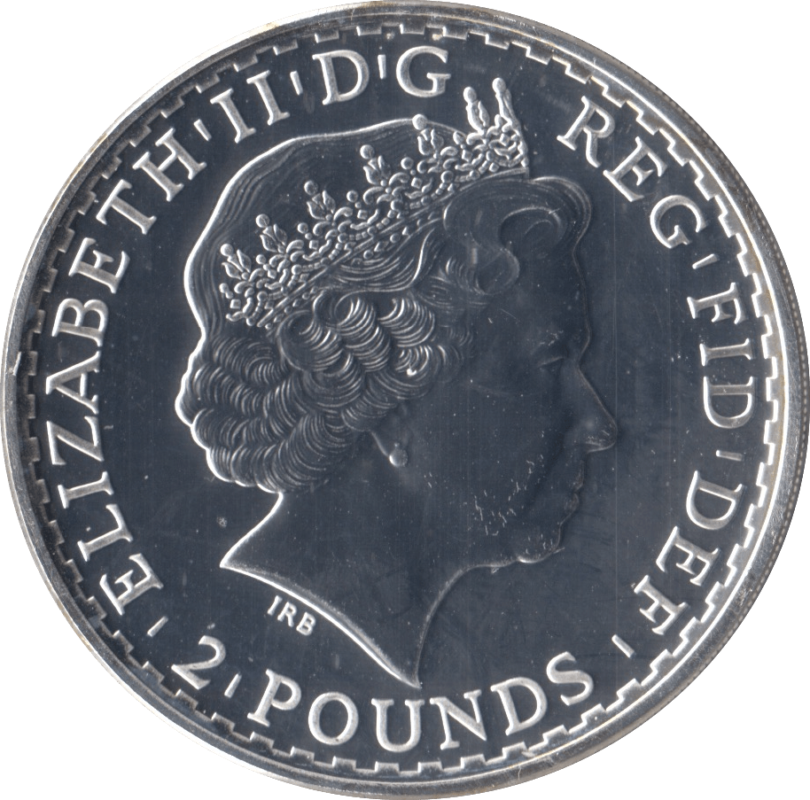 2014 SILVER BRITANNIA ' MULE ' LUNAR OBVERSE TWO POUND COIN ( BU ) - SILVER WORLD COINS - Cambridgeshire Coins