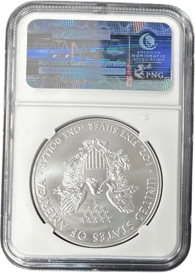 2014 SILVER EAGLE $1 EARLY RELEASE NGC MS 70 USA REF - 1 - NGC SILVER COINS - Cambridgeshire Coins