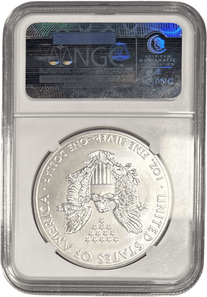 2014 SILVER EAGLE $1 EARLY RELEASE NGC MS 70 USA - NGC SILVER COINS - Cambridgeshire Coins
