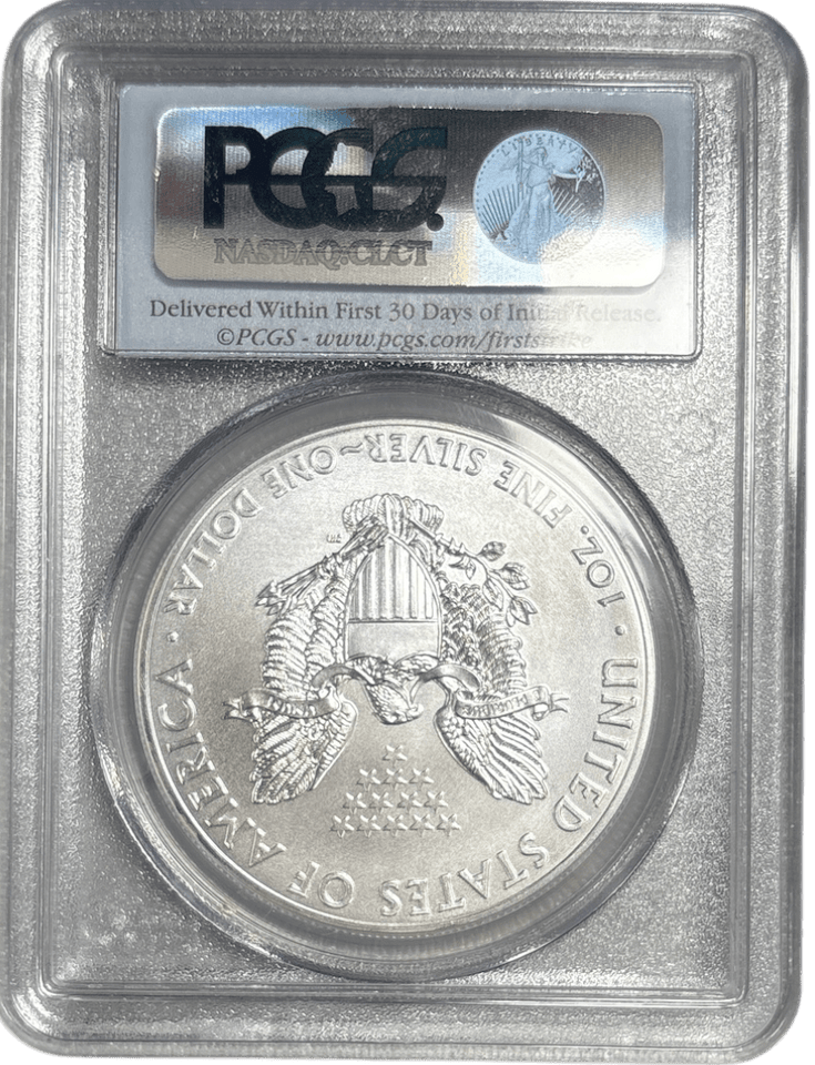 2014 SILVER EAGLE $1 FIRST STRIKE PCGS MS 70 USA - NGC SILVER COINS - Cambridgeshire Coins