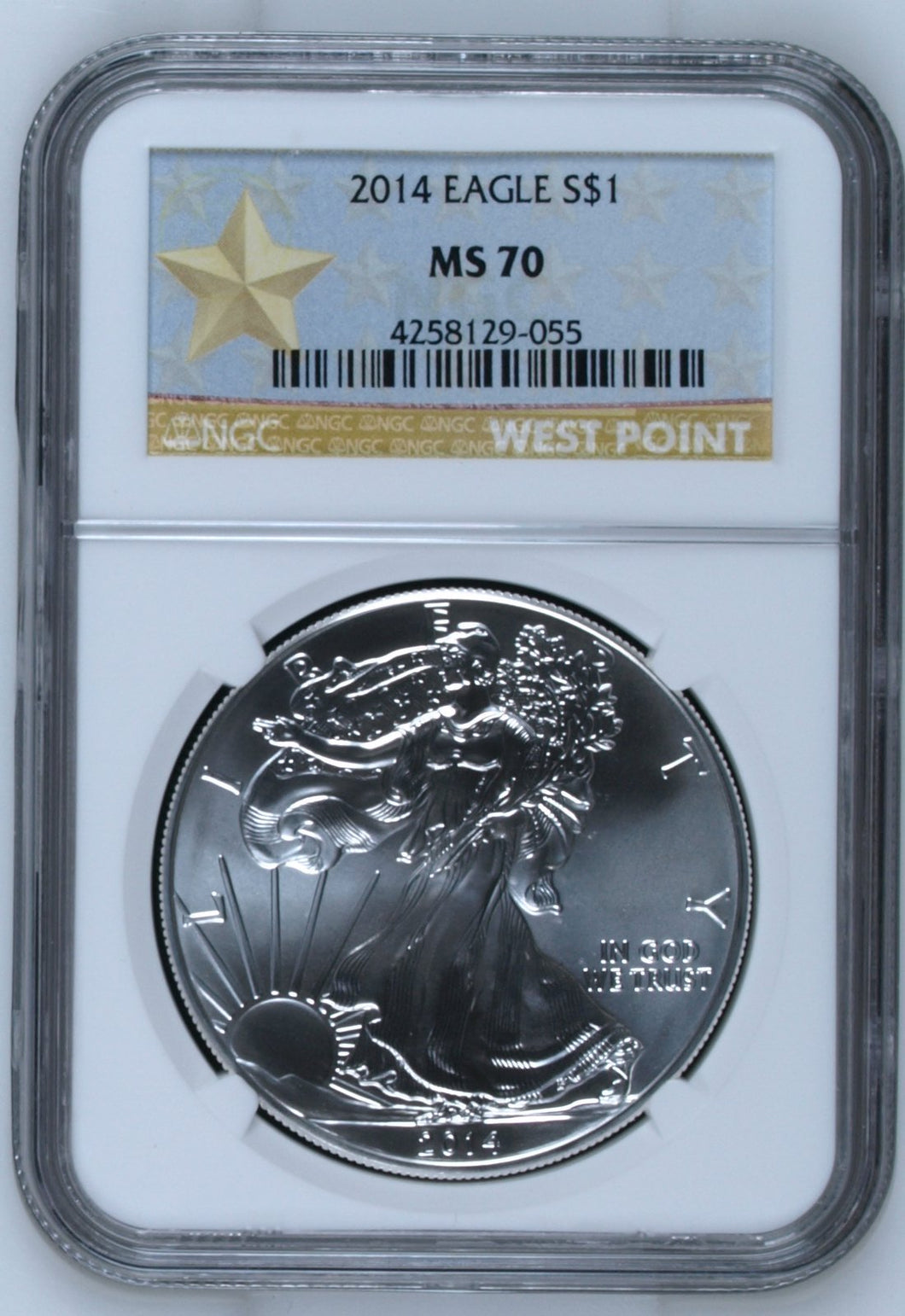 2014 SILVER EAGLE $1 NGC MS 70 USA REF - 1 - NGC SILVER COINS - Cambridgeshire Coins