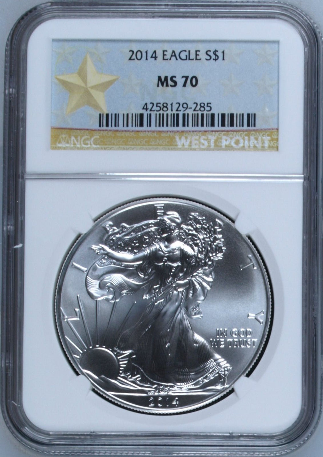 2014 SILVER EAGLE $1 NGC MS 70 USA REF - 2 - NGC SILVER COINS - Cambridgeshire Coins