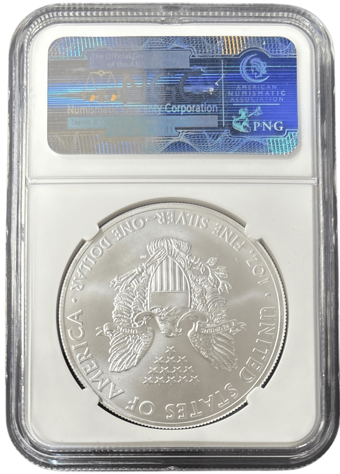 2014 SILVER EAGLE $1 STRUCK AT SAN FRANCISCO MINT EARLY RELEASES NGC MS 69 USA - NGC SILVER COINS - Cambridgeshire Coins