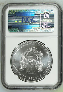 2014 SILVER EAGLE $1 STRUCK AT WEST POINT MINT NGC MS 70 USA REF - 2 - NGC SILVER COINS - Cambridgeshire Coins