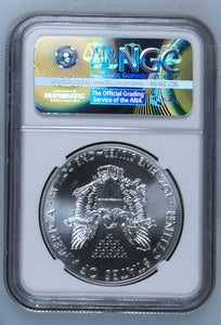 2014 SILVER EAGLE $1 STRUCK AT WEST POINT MINT NGC MS 70 USA REF - 5 - NGC SILVER COINS - Cambridgeshire Coins