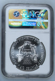 2014 SILVER EAGLE $1 STRUCK AT WEST POINT MINT NGC MS 70 USA REF - 8 - NGC SILVER COINS - Cambridgeshire Coins