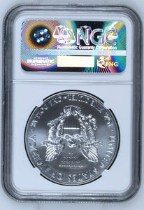 2014 SILVER EAGLE $1 STRUCK AT WEST POINT MINT NGC MS 70 USA - NGC SILVER COINS - Cambridgeshire Coins